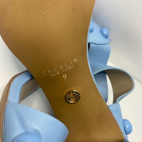 Cecilia New York Gail Block Heel Shoe - Blizzard Blue Size 9 - Picture 7 of 7